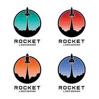 Rocket Logo Design Vector Illustration