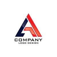 vector de plantilla de logotipo de empresa de carta moderna