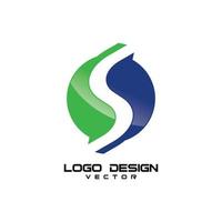 diseño de logotipo de empresa de símbolo abstracto s vector