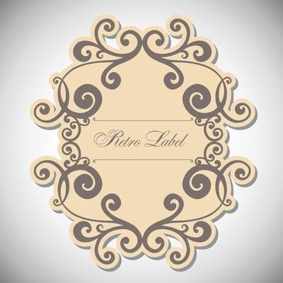 Vintage labels frames art-deco  image.damask vintage baroque scroll ornament swirl. Victorian monogram heraldic shield swirl.Retro floral leaf pattern border foliage antique  acanthus.