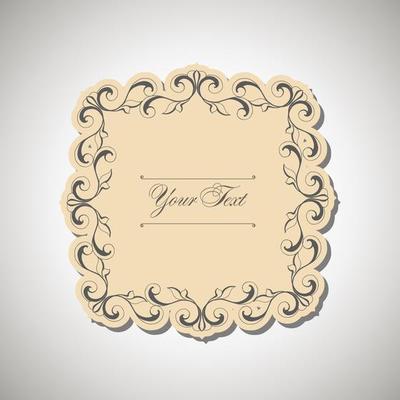 Vintage labels frames art-deco  image.damask vintage baroque scroll ornament swirl. Victorian monogram heraldic shield swirl.Retro floral leaf pattern border foliage antique  acanthus.