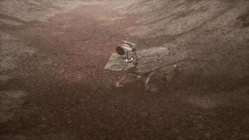 Opportunity Mars exploring the surface of red planet video