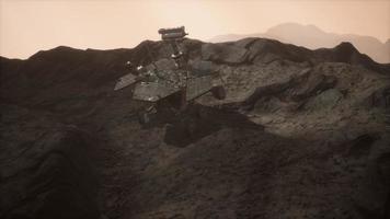 Opportunity Mars exploring the surface of red planet video