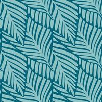 Exotic plant seamless pattern. Tropical pattern, palm leaves vector