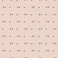 Seamless pattern with red arrows and light pink background. Ethnic colorful design. vector