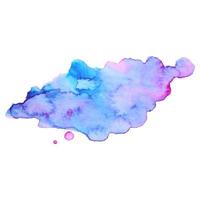 Abstract isolated colorful vector watercolor stain. Grunge element for paper design