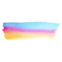 Abstract isolated colorful vector watercolor stain. Grunge element for paper design