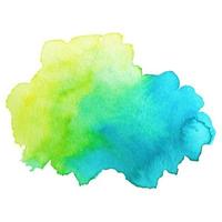 Abstract isolated colorful vector watercolor stain. Grunge element for paper design