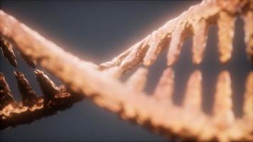 bright particulate 3D rendered DNA video