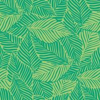 Abstract green jungle print. Exotic plant. Tropical pattern, vector