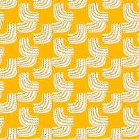 Random seamless colorful pattern. Bright yellow background and white elements vector