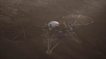 Insight Mars exploring the surface of red planet video