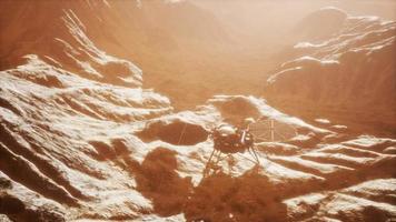 Insight Mars exploring the surface of red planet video