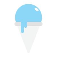 cono de hielo de moda vector