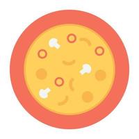 conceptos de pizza de moda vector