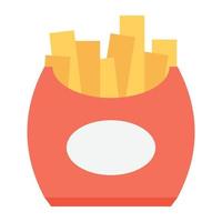 French Fries Concepts vector