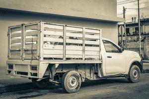 Mexican pickup truck car in Colosio Playa del Carmen Mexico. photo