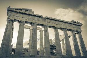 Athens Greece 04. October 2018 Acropolis of Athens ruins Parthenon Greeces capital Athens in Greece. photo