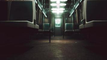 Subway wagon is empty because of the coronavirus outbreak in the city photo