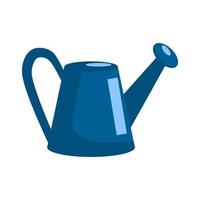 Watering can in flat style design. Isolated on white background. vector