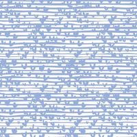 Blue ink splash abstract random shapes seamless pattern on stripes background. vector