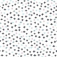 Hand drawn cross seamless pattern. Doodle plus sign wallpaper. vector