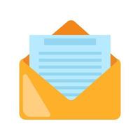 Email icon. E-mail symbol flat vector graphic illustration isolated