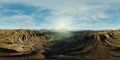 vr360 vista del grande canyon roccioso video