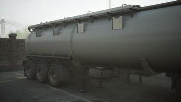 natural gas tanker truck at the natural gas station video