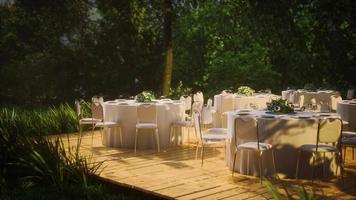 terrazza vuota e patio di un bar ristorante video