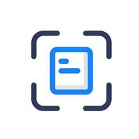 Document Focus Icon vector