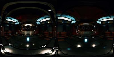 vr360 view of spaceship interior video