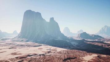 paesaggio roccioso del deserto video