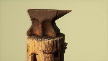 Old rusty anvil from the village forge video