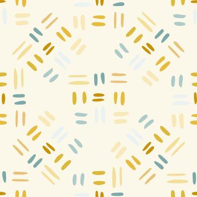 Decorative line shapes endless wallpaper. Geometric seamless pattern with dash line. Doodle stripe backdrop.