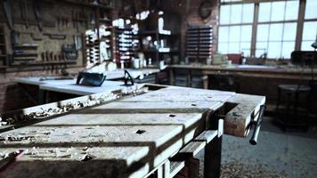 Herramientas de carpinteros oxidados a la antigua video