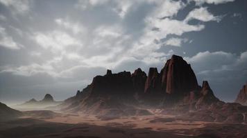 paisagem de montanha de canyon de rock vermelho video