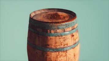 classic old rusted wooden barrel video