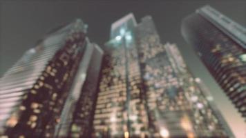 abstrakter urbaner Nachtlicht Bokeh defokussierter Hintergrund