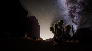 The Milky Way above the Utah desert, USA video