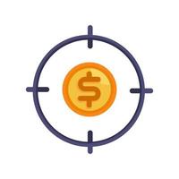 Money Targetting Icon vector