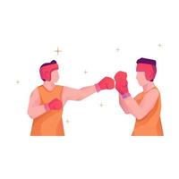 boxer man icon vector