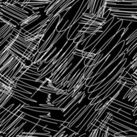 Abstract scribble seamless pattern on black background. Intersecting random lines backdrop. vector