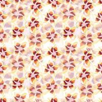 Exotic blossom plumeria seamless pattern. Tropical hibiscus flowers wallpaper. vector