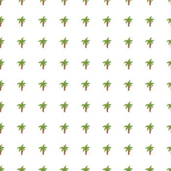 patrón botánico de garabatos sin costuras con pequeños elementos de palmeras verdes impresos. Fondo blanco. telón de fondo aislado. vector