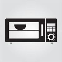 Isolated Glyph Microwave Transparent Scalable Vector Graphic