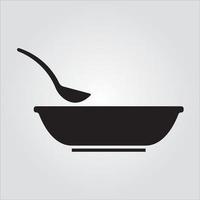 Isolated Glyph Soup Bowl Transparent Scalable Vector Graphic