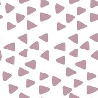 Monochrome Triangles seamless pattern on white backdrop. vector