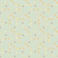 Abstract geometric polka dot seamless pattern. Pastel colorful dots on light blue background. vector