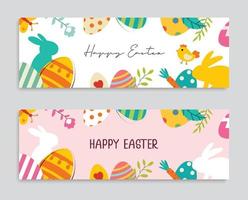 Happy easter egg greeting card background template.Can be used for invitation, ad, wallpaper,flyers, posters, brochure. vector